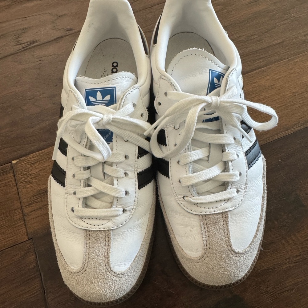 Adidas Samba OG Casual Shoes Big Kids' sz 4, white